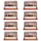 8 Pack: Brown Football Display Case with Mirror Back by Studio Décor®